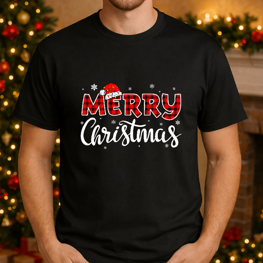 MERRY CHRISTMAS Reindeer Santa Hat – Christmas Premade DTF Transfer