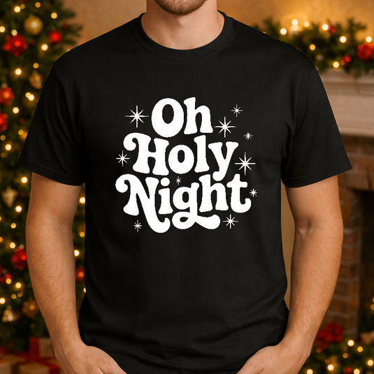 Oh Holy Night – Christmas Premade DTF Transfer