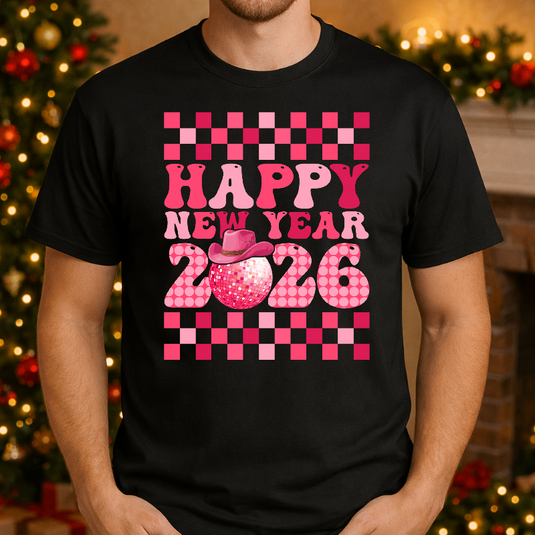 HAPPY NEW YEAR 2026 – New Years Premade DTF Transfer