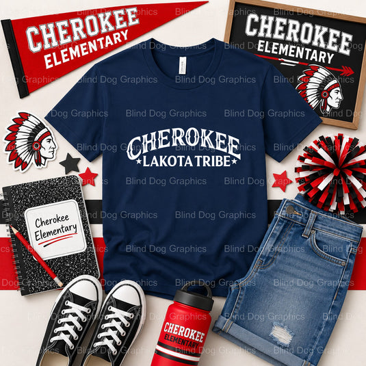 CHEROKEE ELEMENTARY K EAGLES – School Spirit Premade DTF Transfer (view 2 of 2) – by Blind Dog Graphics – Premade Transfer...