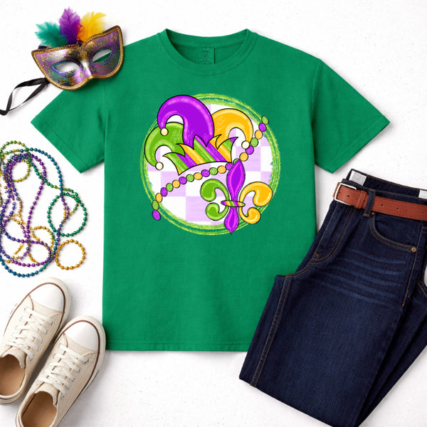 LET THE GOOD TIMES ROLL – Mardi Gras Premade DTF Transfer