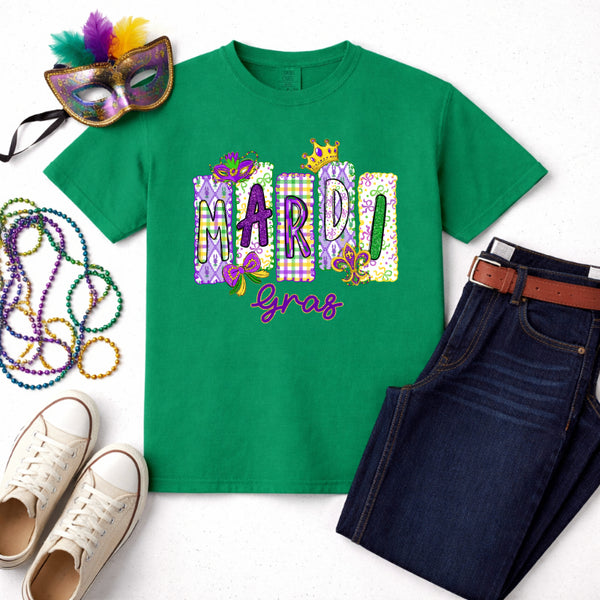 Let the Good Times Roll – Mardi Gras Premade DTF Transfer