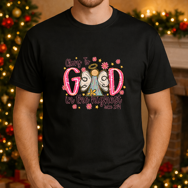 Glory To God In The Highest – Christmas Premade DTF Transfer