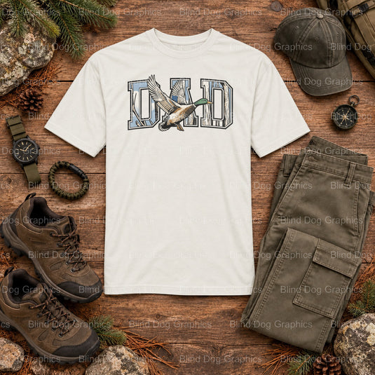 Dad The Hunter The Myth The Legend - Hunting DTF Transfer (view 2 of 2) – by Blind Dog Graphics – Premade Transfers – Hunt...