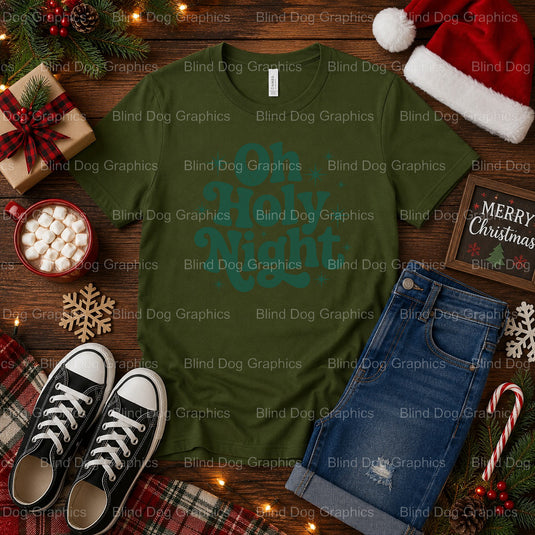 DECK THE HALLS – Christmas Premade DTF Transfer (view 1 of 2) – by Blind Dog Graphics – Premade Transfers – Christmas, Hol...