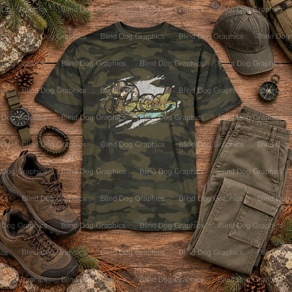 DEER HUNTING DAD - Hunting DTF Transfer (view 1 of 2) – by Blind Dog Graphics – Premade Transfers – Hunting, Outdoors