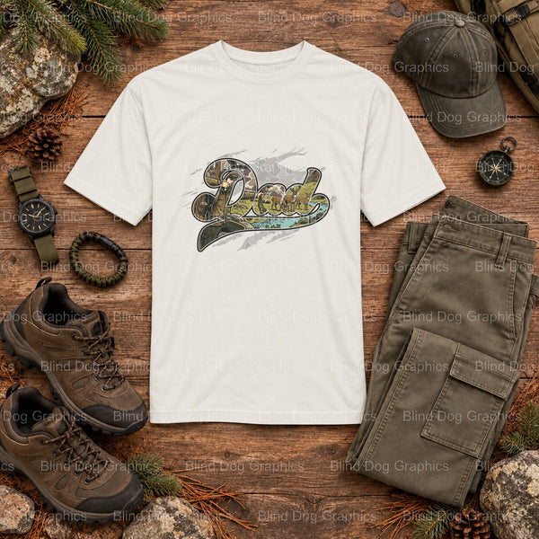 DEER HUNTING DAD - Hunting DTF Transfer (view 2 of 2) – by Blind Dog Graphics – Premade Transfers – Hunting, Outdoors