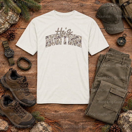 Deer Season - Hunting DTF Transfer (view 2 of 2) – by Blind Dog Graphics – Premade Transfers – Hunting, Outdoors