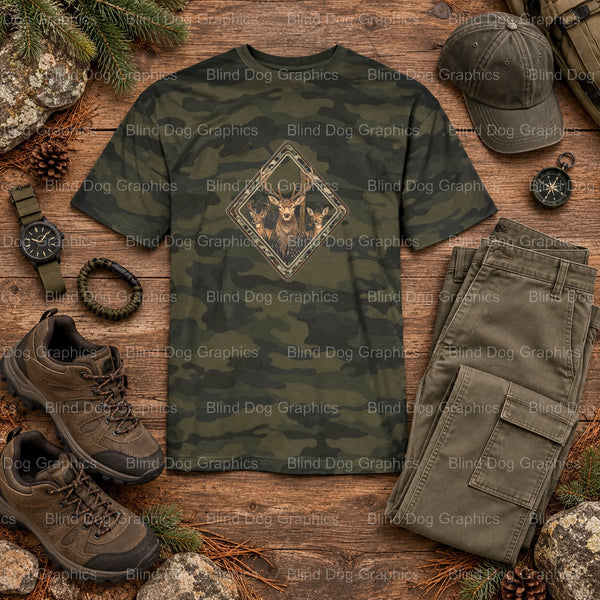 DEER SEASON HUNTING EST. 2023 - Hunting DTF Transfer (view 2 of 2) – by Blind Dog Graphics – Premade Transfers – Hunting,...