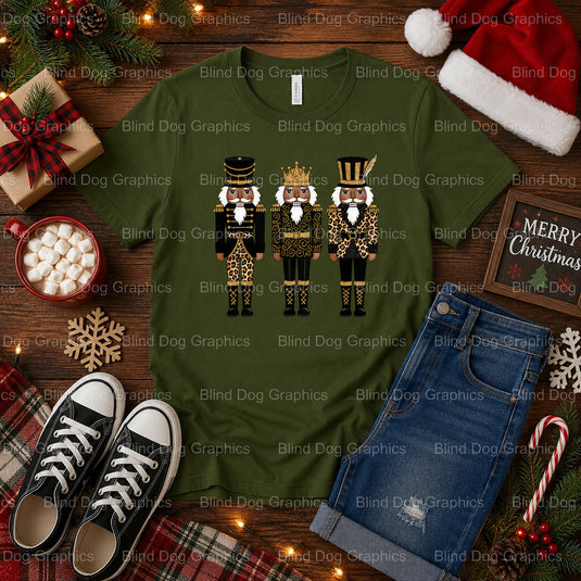 Diverse Leopard Nutcrackers – Christmas Premade DTF Transfer (view 2 of 2) – by Blind Dog Graphics – Premade Transfers – C...