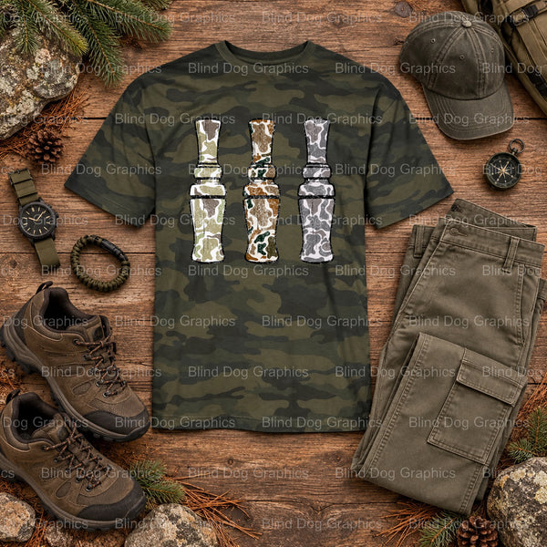 DUCK SEASON - Patriotic Duck Hunting Premade DTF Transfer (view 1 of 2) – by Blind Dog Graphics – Premade Transfers – Hunt...