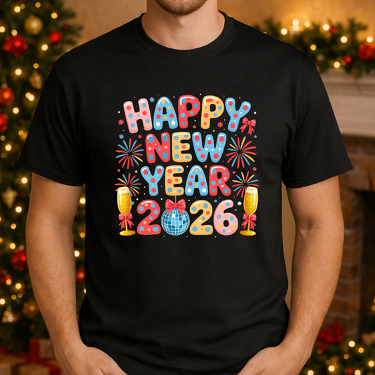 Happy New Year 2026 – New Years Premade DTF Transfer