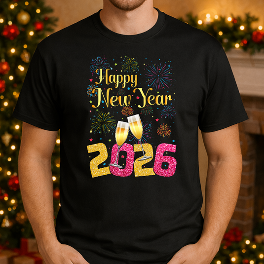 Happy New Year 2026 – New Years Premade DTF Transfer