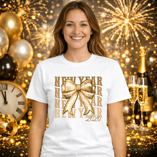 HAPPY NEW YEAR 2026 CHEERS! – New Years Premade DTF Transfer