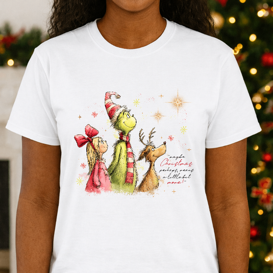 Retro Grinch Dog with Santa Hat – Christmas Premade DTF Transfer