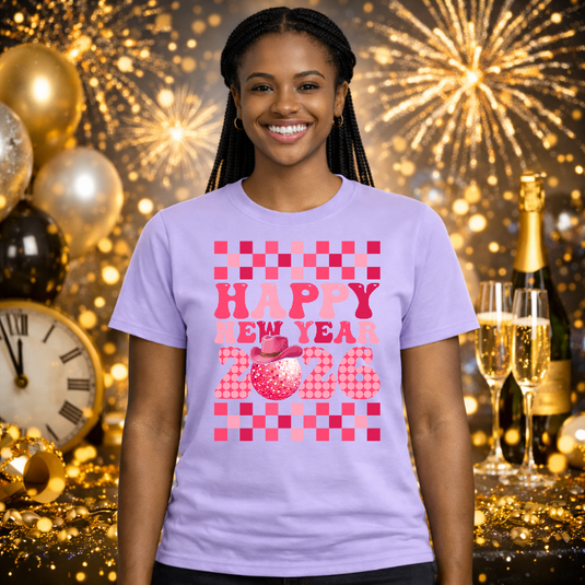 HAPPY NEW YEAR 2026 – New Years Premade DTF Transfer
