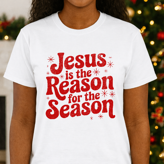 Jesus Is The Reason For The Season – Christmas Premade DTF Transfer