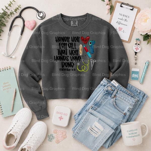 ER NURSE Life - Nurse DTF Transfer - Premade DTF Transfer (view 2 of 2) – by Blind Dog Graphics – Premade Transfers – Nurs...
