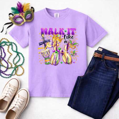 WALK IT LIKE A GATOR – Mardi Gras Premade DTF Transfer