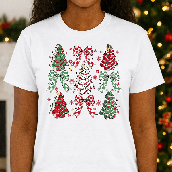 Tis The Season Red Christmas Truck with Trees – Christmas Premade DTF Transfer