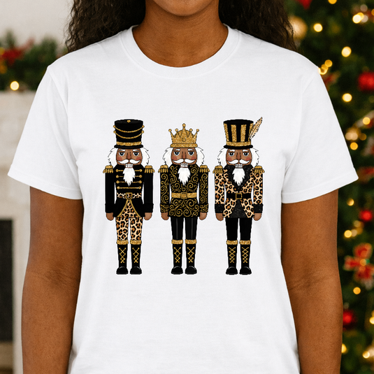 African American Leopard Nutcracker – Christmas Premade DTF Transfer