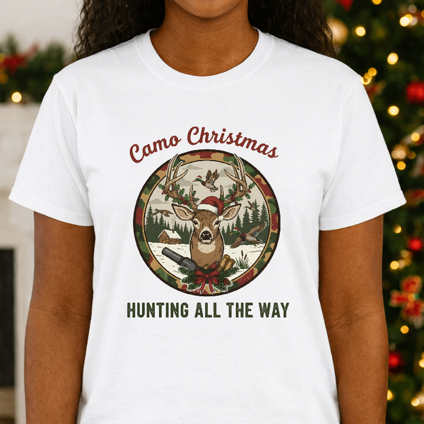 Christmas Hunting All The Way – Christmas Premade DTF Transfer