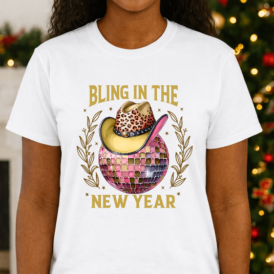 Bling In The New Year – New Years Premade DTF Transfer