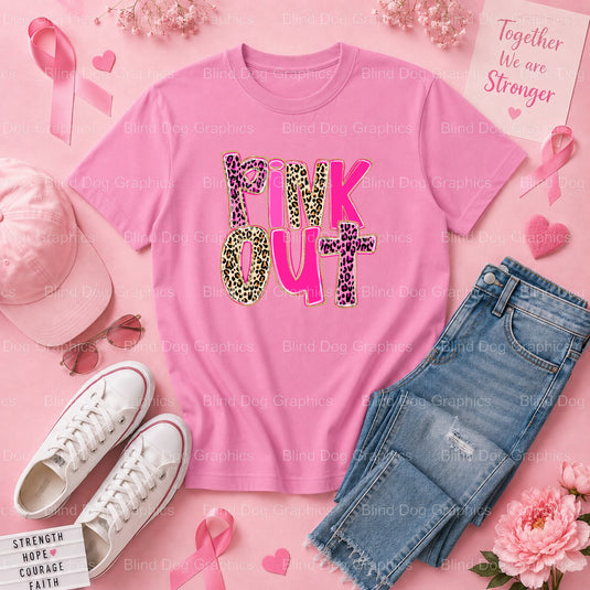FIGHT LIKE A GIRL - Breast Cancer Awareness Premade DTF Transfer (view 1 of 3) – by Blind Dog Graphics – Premade Tranfers...