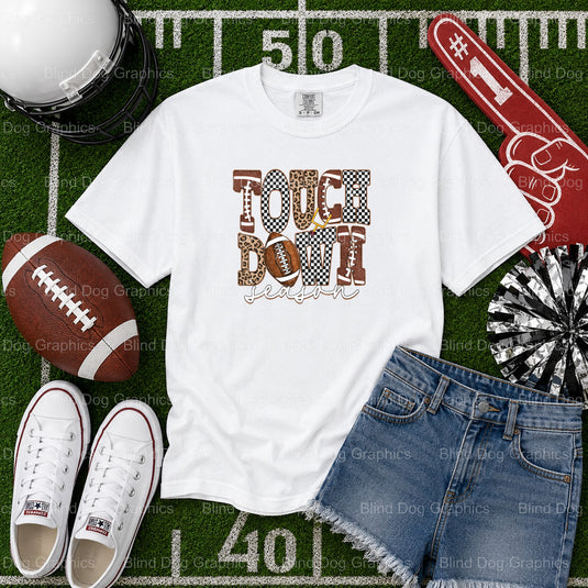 FOOTBALL MOM – Football Premade DTF Transfer (view 2 of 2) – by Blind Dog Graphics – Premade Transfers – Football, Sports