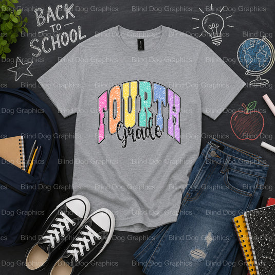 FOURTH GRADE DECOMPOSITION – School Premade DTF Transfer (view 2 of 2) – by Blind Dog Graphics – Premade Transfers – Schoo...
