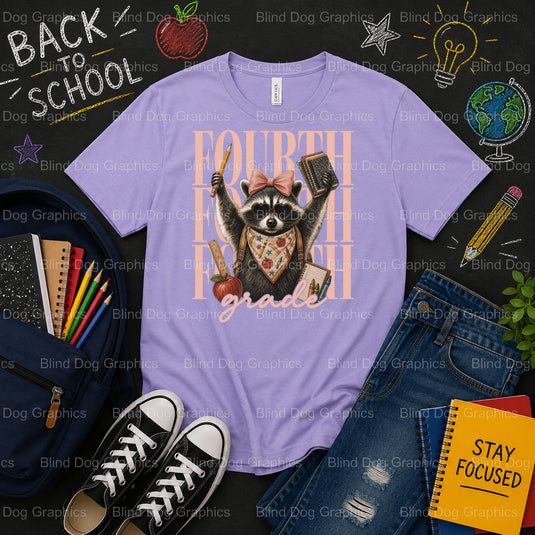 FOURTH GRADE – School Premade DTF Transfer (view 2 of 2) – by Blind Dog Graphics – Premade Transfers – School DTF Transfer...