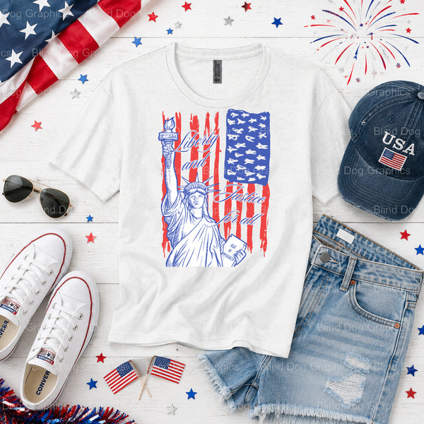 FREEDOM EST. 1776 Eagle – Fourth Of July DTF Transfer (view 1 of 2) – by Blind Dog Graphics – Premade Transfers – Fourth O...