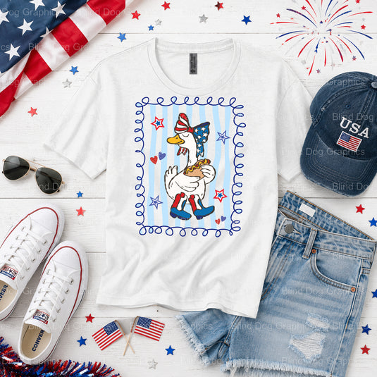 FREEDOM FLOCK EST. 1776 – Fourth Of July DTF Transfer (view 1 of 2) – by Blind Dog Graphics – Premade Transfers – Fourth O...
