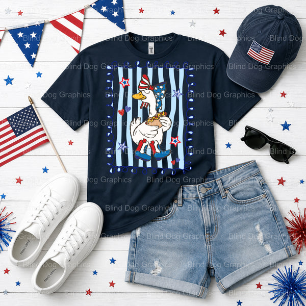 FREEDOM FLOCK EST. 1776 – Fourth Of July DTF Transfer (view 2 of 2) – by Blind Dog Graphics – Premade Transfers – Fourth O...