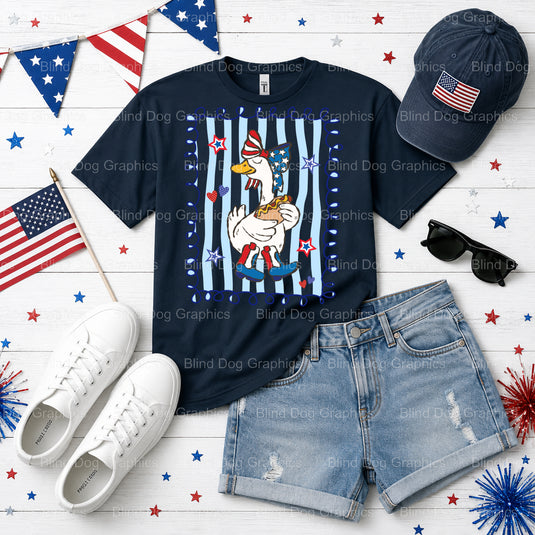 FREEDOM FLOCK EST. 1776 – Fourth Of July DTF Transfer (view 2 of 2) – by Blind Dog Graphics – Premade Transfers – Fourth O...