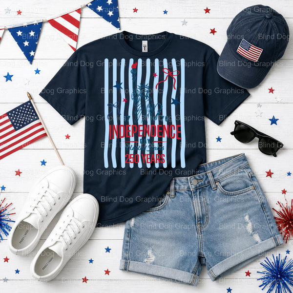 FREEDOM – Fourth Of July DTF Transfer (view 1 of 2) – by Blind Dog Graphics – Premade Transfers – Fourth Of July, Patriotic