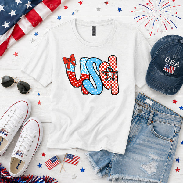 FREEDOM – Fourth Of July DTF Transfer (view 1 of 2) – by Blind Dog Graphics – Premade Transfers – Fourth Of July, Patriotic