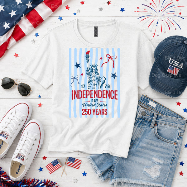 FREEDOM – Fourth Of July DTF Transfer (view 2 of 2) – by Blind Dog Graphics – Premade Transfers – Fourth Of July, Patriotic