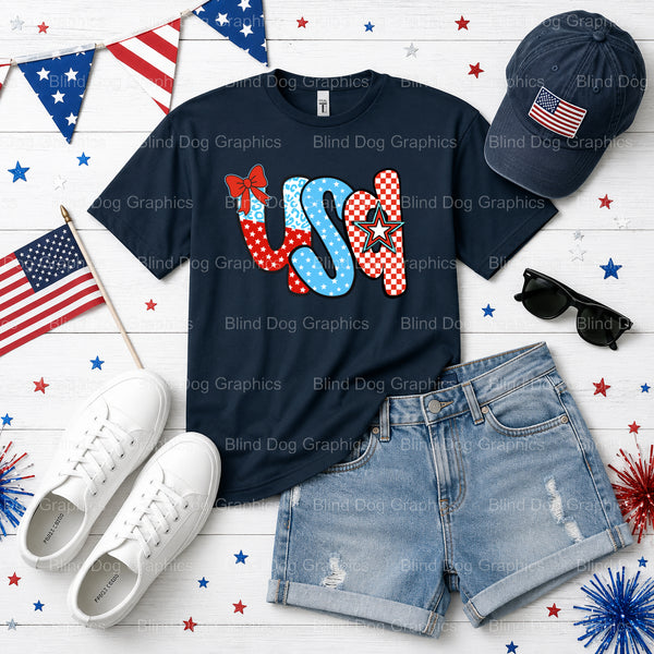 FREEDOM – Fourth Of July DTF Transfer (view 2 of 2) – by Blind Dog Graphics – Premade Transfers – Fourth Of July, Patriotic