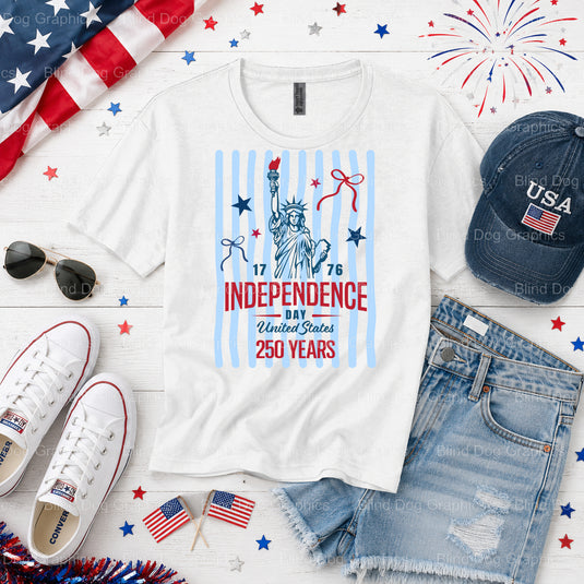 FREEDOM – Fourth Of July DTF Transfer (view 2 of 2) – by Blind Dog Graphics – Premade Transfers – Fourth Of July, Patriotic