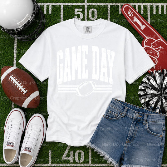 GAME DAY FOOTBALL – Football Premade DTF Transfer (view 2 of 2) – by Blind Dog Graphics – Premade Transfers – Football, Sp...