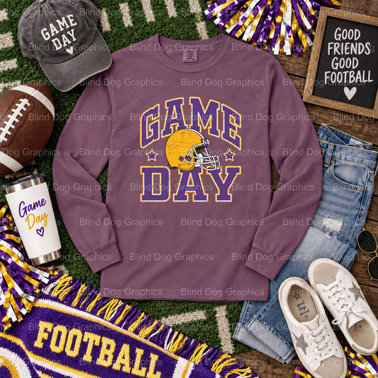 GEAUX TIGERS Distressed - LSU Premade DTF Transfer (view 2 of 2) – by Blind Dog Graphics – Premade Transfers – LSU, Colleg...