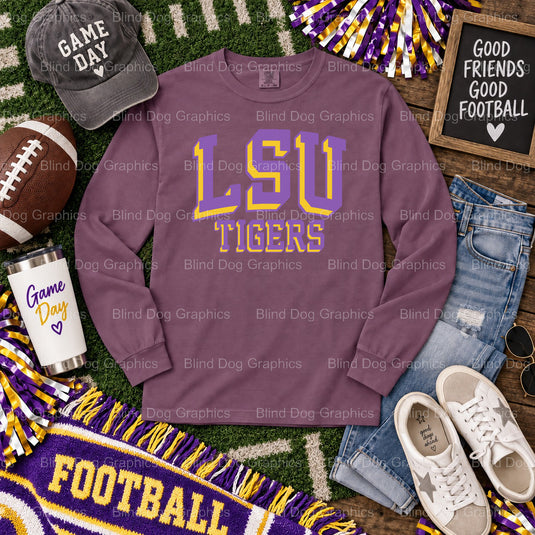 GEAUX TIGERS - LSU Premade DTF Transfer (view 1 of 2) – by Blind Dog Graphics – Premade Transfers – LSU, College Football