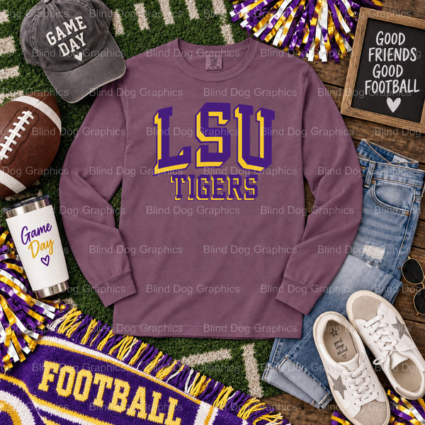 Geaux Tigers - LSU Premade DTF Transfer (view 1 of 2) – by Blind Dog Graphics – Premade Transfers – LSU, College Football