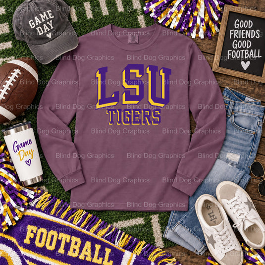 Geaux Tigers - LSU Premade DTF Transfer (view 1 of 2) – by Blind Dog Graphics – Premade Transfers – LSU, College Football