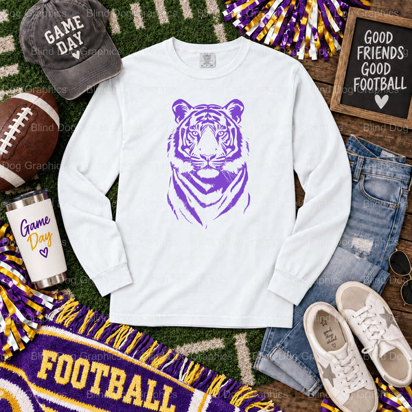 Geaux Tigers - LSU Premade DTF Transfer (view 1 of 2) – by Blind Dog Graphics – Premade Transfers – LSU, College Football