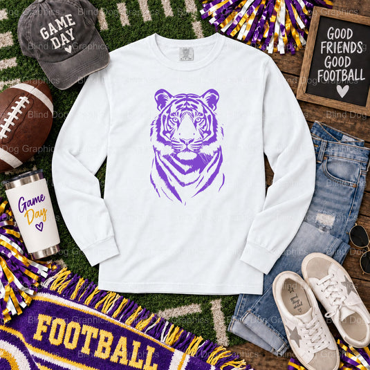 Geaux Tigers - LSU Premade DTF Transfer (view 1 of 2) – by Blind Dog Graphics – Premade Transfers – LSU, College Football