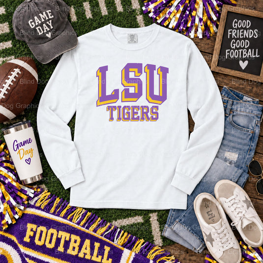 GEAUX TIGERS - LSU Premade DTF Transfer (view 2 of 2) – by Blind Dog Graphics – Premade Transfers – LSU, College Football