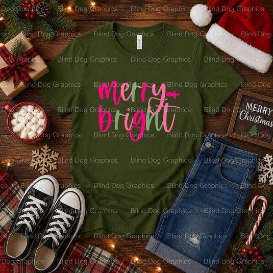 GRUMPY BUT MERRY – Christmas Premade DTF Transfer (view 2 of 2) – by Blind Dog Graphics – Premade Transfers – Christmas, H...