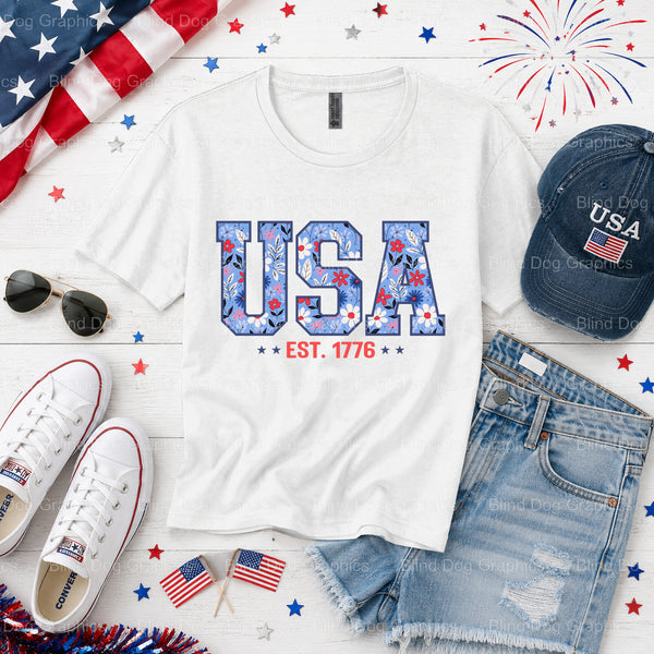 Happy 4th Of July Eagle – Fourth Of July DTF Transfer (view 1 of 2) – by Blind Dog Graphics – Premade Transfers – Fourth O...